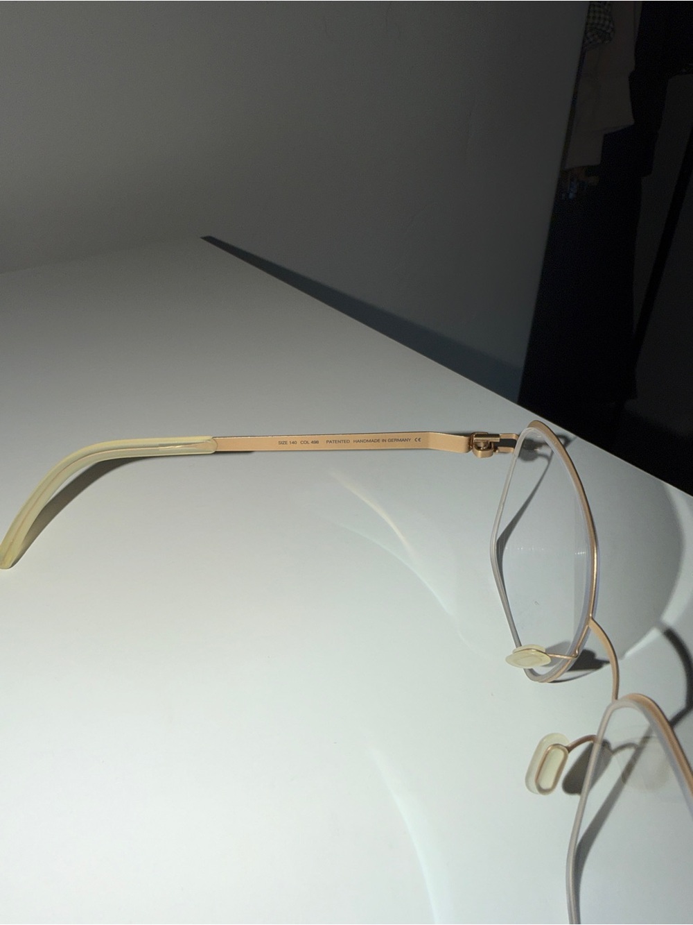 MYKITA Gold Metal Square Glasses with Black Accents - Picture 5 of 6